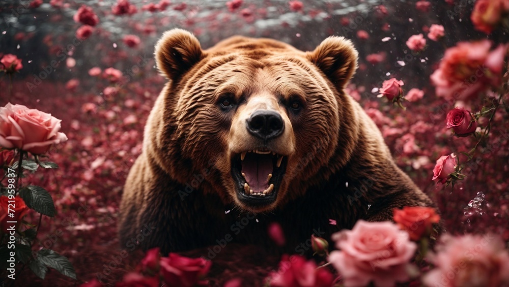 Fototapeta premium brown bear cub