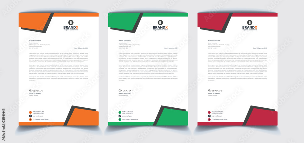 Corporate Letterhead Design Templates Corporate Letterhead Design Templates