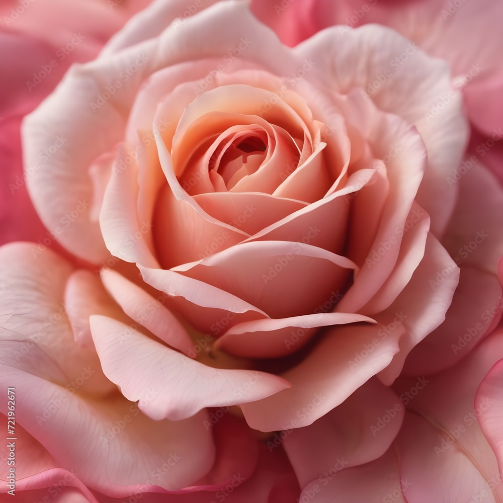 Rose petal on abstract background