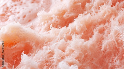 close up drink , light pink color Slush Ice cold summer drink texture background - AI Generated Abstract Art