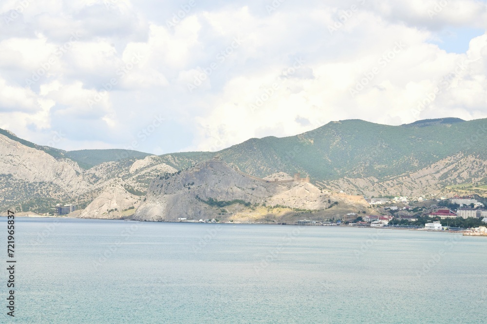 Crimean landscape. View of the mountains in the Sudak area