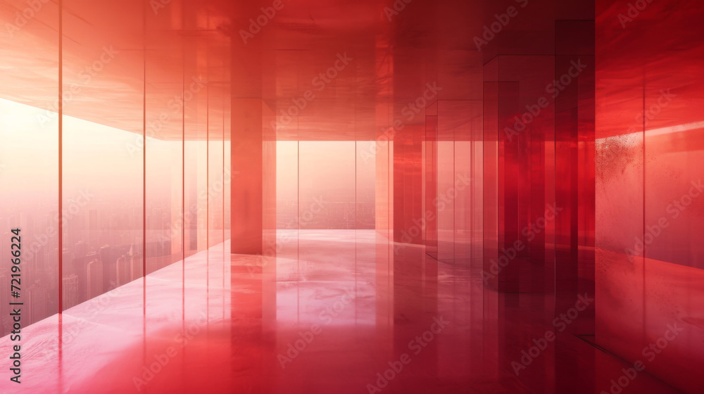 Red style indoor environment. Red style indoor environment.