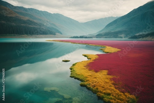 colorful lake