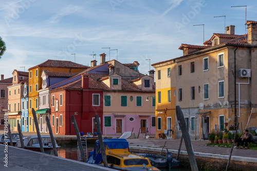Colourful Houses In Burano, Venetian Lagoon, Italy © prn.studio