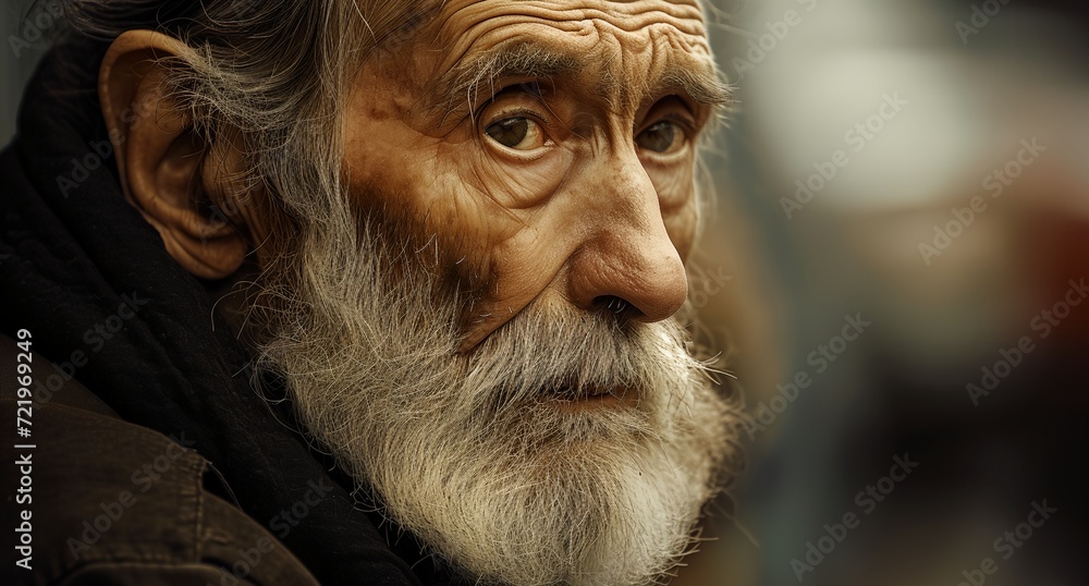 a man with a white beard a man with a white beard