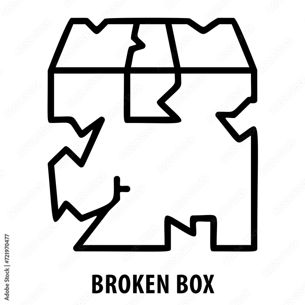 Broken box, damaged package, shipping mishap, fragile handling, shipping error, broken goods, shipping problems, delivery issues, damaged shipment, logistics, transportation Broken box, damaged package, shipping mishap, fragile handling, shipping error, broken goods, shipping problems, delivery issues, damaged shipment, logistics, transportation