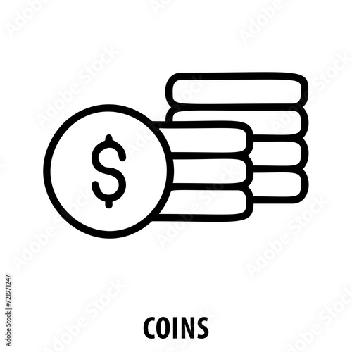 Coins, money, currency, finance, wealth, savings, coins icon, cash, financial, monetary, metal, coin stack, business