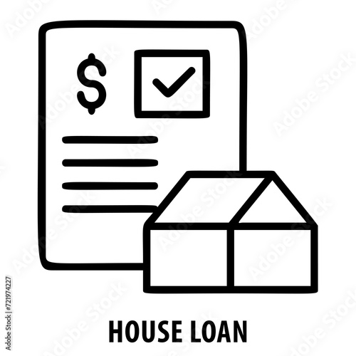 House loan, mortgage, home financing, house loan icon, real estate, housing, property, home investment, home ownership, mortgage loan, financial, home purchase, loan approval, home finance