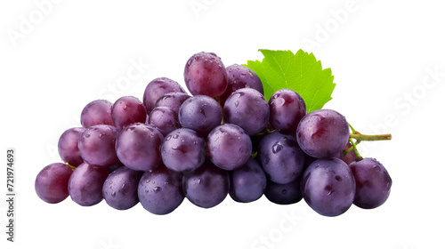bunch of grapes isolated on transparent background