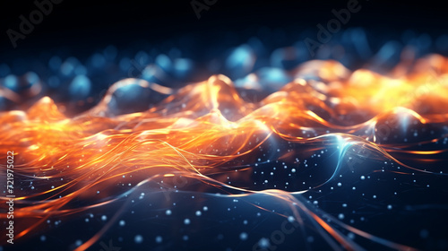 Abstract 3D Background Animation Futuristic Optical