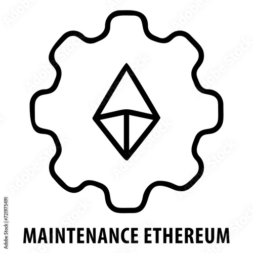 Maintenance Ethereum, maintenance, Ethereum, repair, service, Ethereum icon, maintenance symbol, monitoring, diagnostics, repair service, maintenance concept, blockchain maintenance