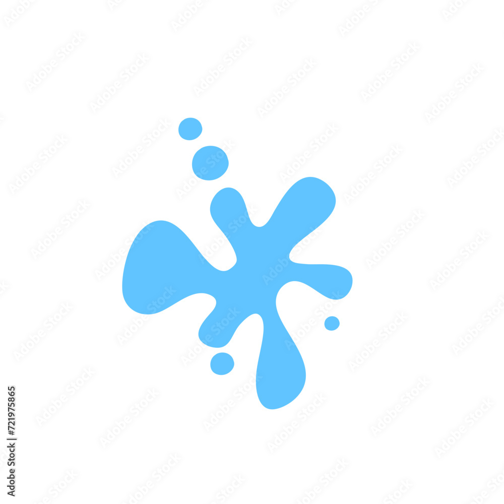 Water Splashes And Water Drops Vector Illustration Water Splashes And Water Drops Vector Illustration
