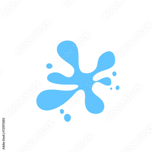Water Splashes And Water Drops Vector Illustration