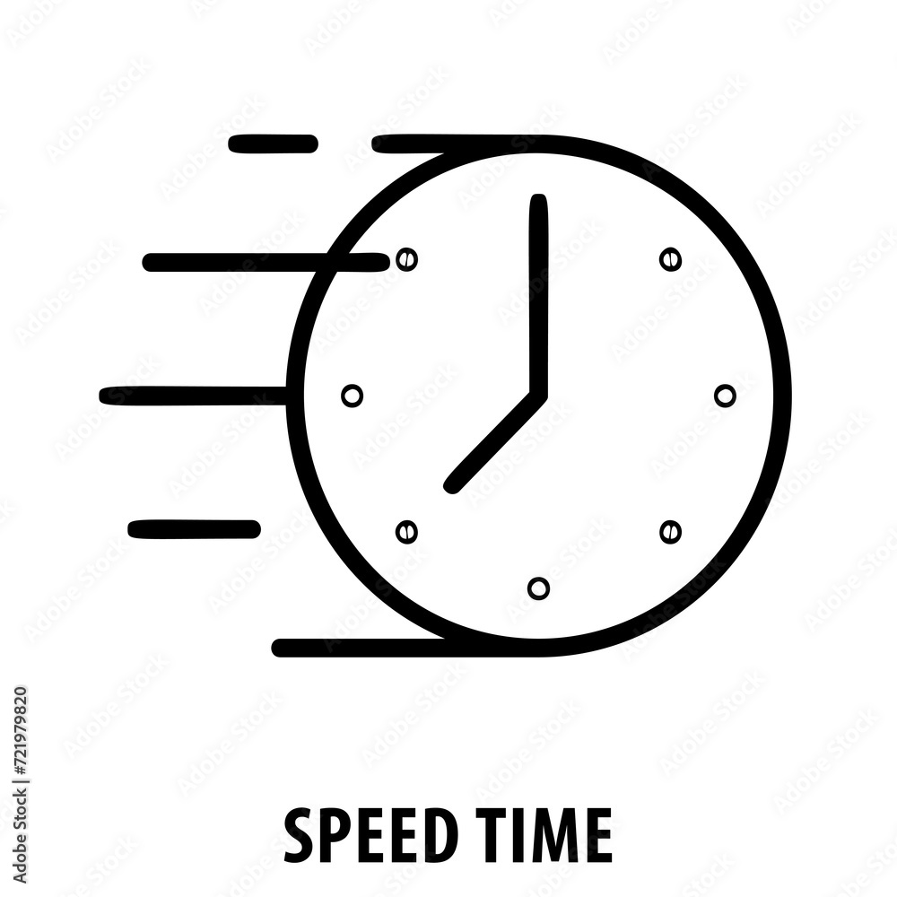 Speed time, clock, fast, time management, efficiency, speed, urgency, acceleration, quickness, Speed Time icon, time concept, rapid, deadline, time speed, time acceleration