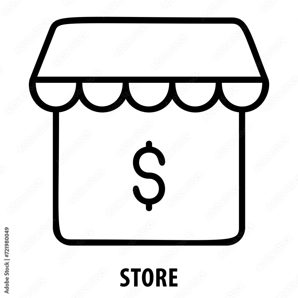 Store, shop, retail, commerce, business, storefront, Store icon, shopping, store front, retail outlet, market, trade, selling, consumerism, merchandise Store, shop, retail, commerce, business, storefront, Store icon, shopping, store front, retail outlet, market, trade, selling, consumerism, merchandise