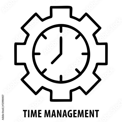 Time management, clock, schedule, efficiency, organization, productivity, time control, planning, Time Management icon, effective time use, time planning, time optimization, time efficiency
