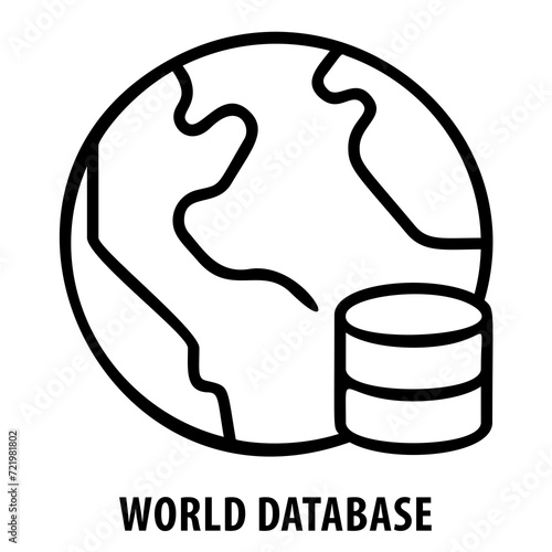 global database, world data, information, server, network, international, database icon, data center, connectivity, data storage, global connectivity, cloud computing, world network, data transfer