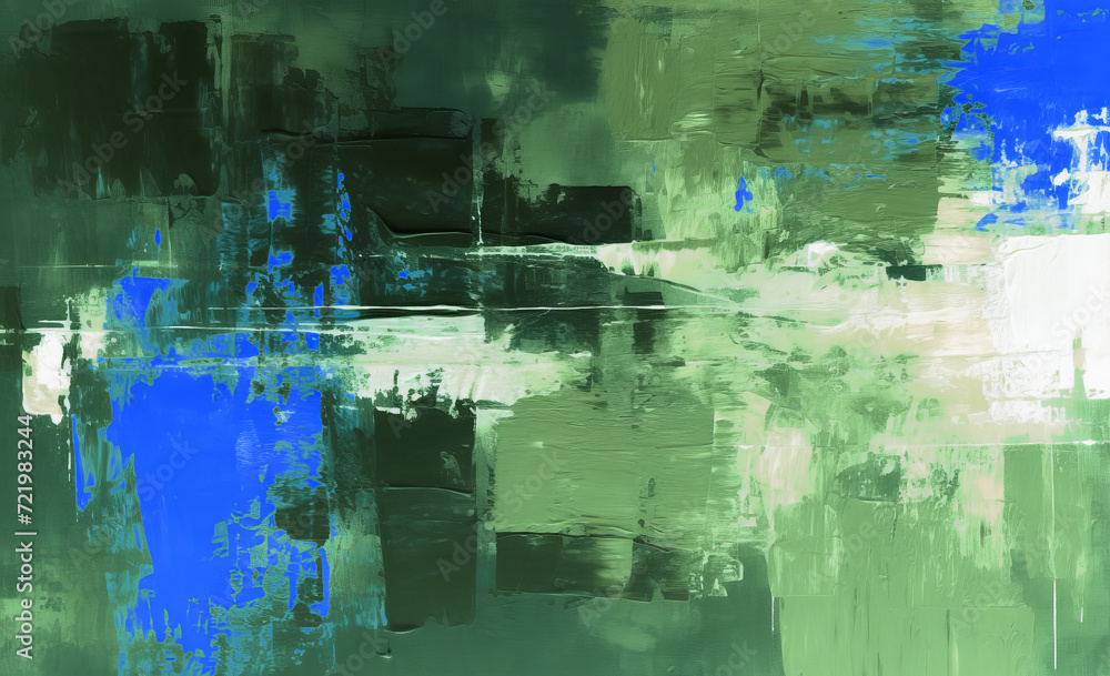 Obraz premium Old painted background with colorful oil paints. Texture canvas for wall or digital interior. Abstract art painting for posters, covers, template and prints. Retro wallpaper backdrop, grunge style.