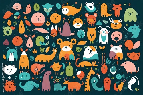 halloween seamless pattern with ghosts