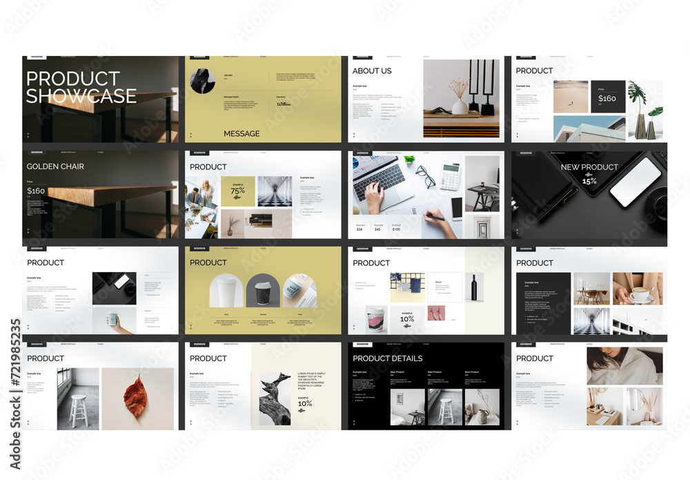 Product Showcase Presentation Template Stock Template Adobe Stock Product Showcase Presentation Template Stock Template Adobe Stock