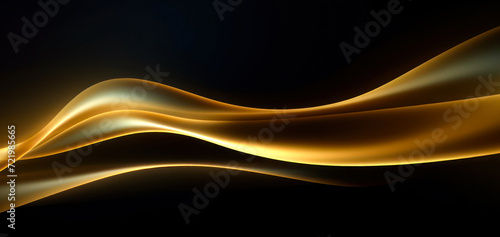 Luxury 3D gold background illustration. Curve flow elegant backdrop. Textured wave pattern for backgrounds.