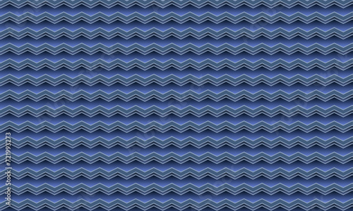 Zigzag chevron blue pattern background for decorative design isolated on white background. the usage of seamless geometric vector shape is : wallpaper, backdrop, fashion, print, textile ornament, ect