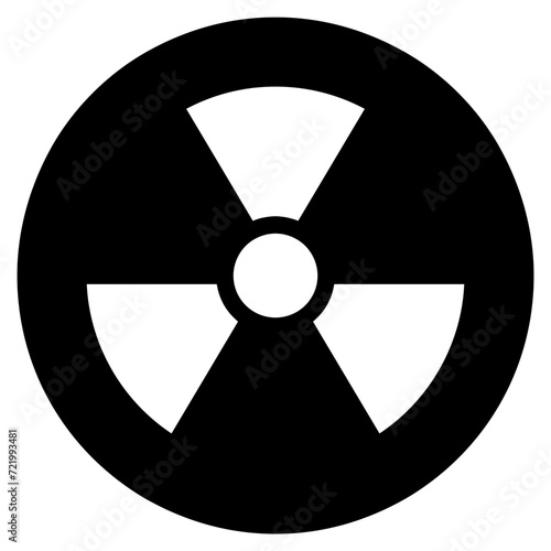 radioactive, nuclear sign icon