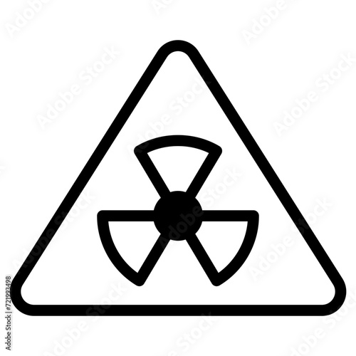 radioactive, nuclear sign icon