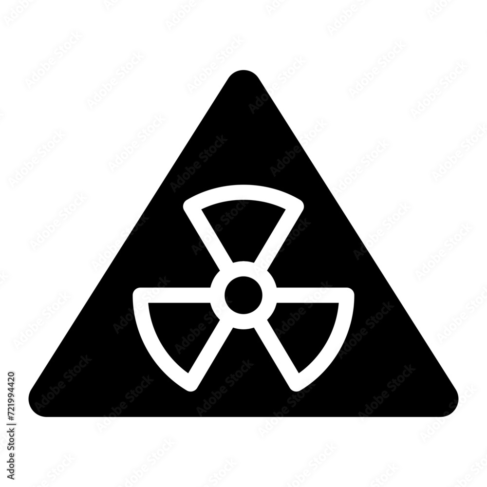 radioactive, nuclear sign icon radioactive, nuclear sign icon