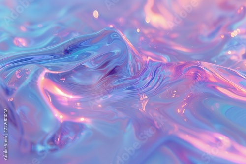 iridescent calming fluid neon liquid photo