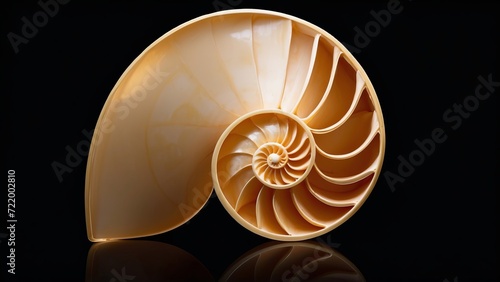 Representation of the golden rule relationship in the form of a shell 