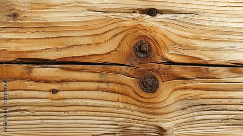 Close-up of a knotty pine wood plank texture background