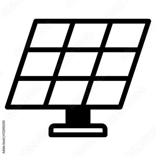 solar panels icon, Sun energy icon.