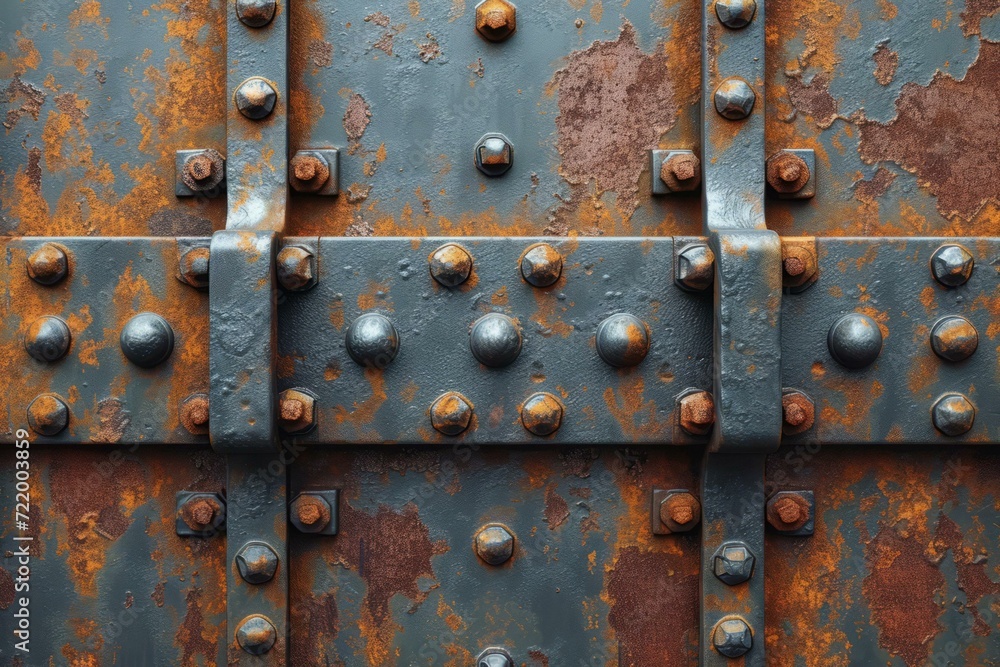 Rusted and Weathered Steel Industrial Door