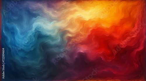 Abstract painting with vibrant colors and a stormy feel © Adobe Contributor