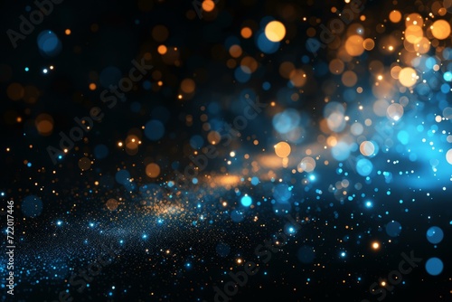 Blue and orange glitter background © Adobe Contributor