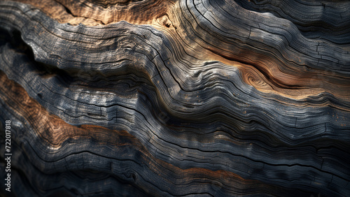 Dynamic Elegance: Hyper Photorealistic Depiction of Rough Wood