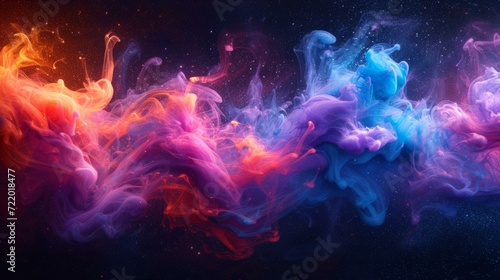 Colorful smoke abstract background design