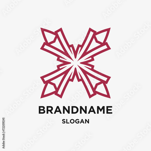 Letter X vector Logo Template Illustration Design