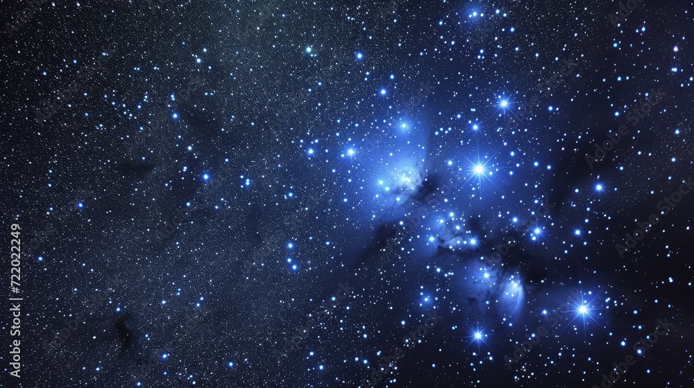 Fototapeta premium Starlight Serenade: A Celestial Ballet in the Night Sky