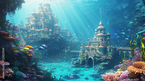 Explore the enchanted underwater realm of mermaids, gleaming sunken treasures, and an awe-inspiring coral palace.