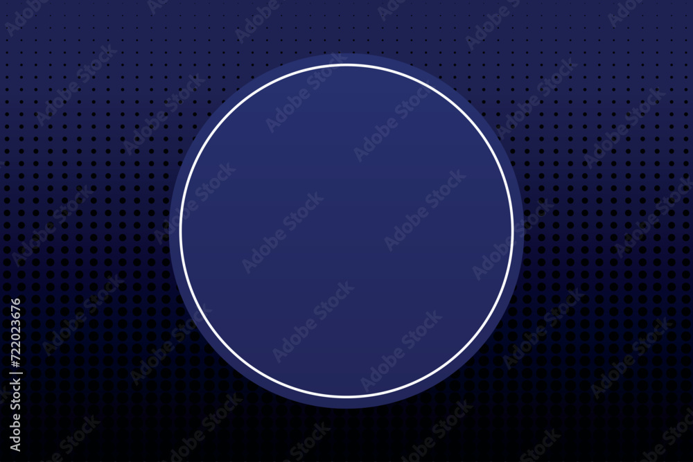 Abstract circle frame on dotted dark background