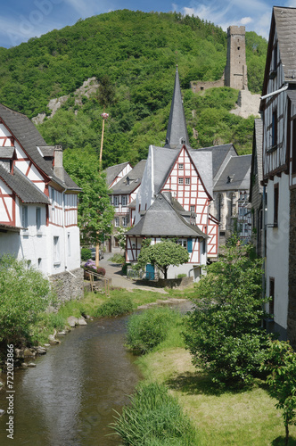 picturesque medieval Village of Monreal,the Eifel,Germany photo