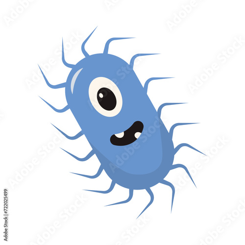 Illustration of the corona virus and influenza virus. Vector virus icon. White Background. Vector Illustration.
