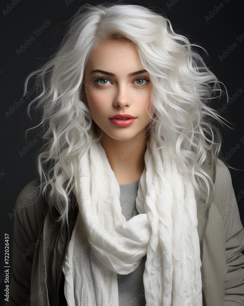 Portrait of Woman with Silver Hair Portrait of Woman with Silver Hair