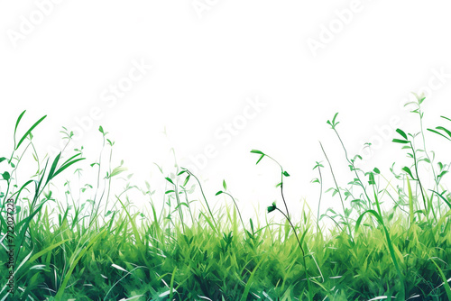Grass on a white background. © imlane