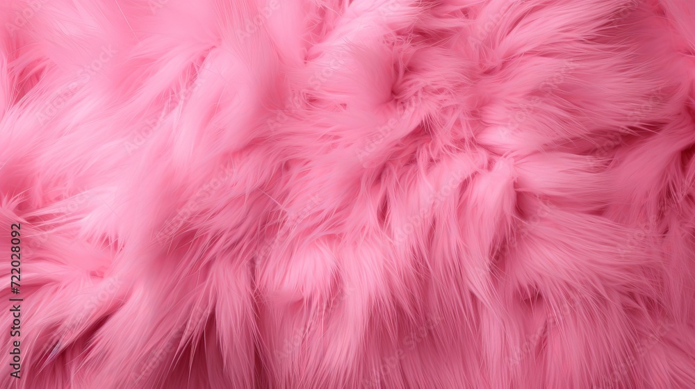 pink fur background.