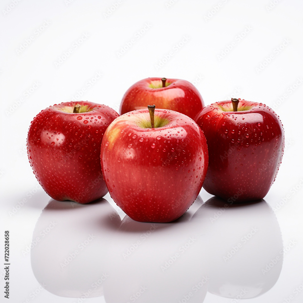 Isolated image, isolated photography, apples ,Well lit, visually appealing ,fresh сreated with Generative Ai Isolated image, isolated photography, apples ,Well lit, visually appealing ,fresh сreated with Generative Ai