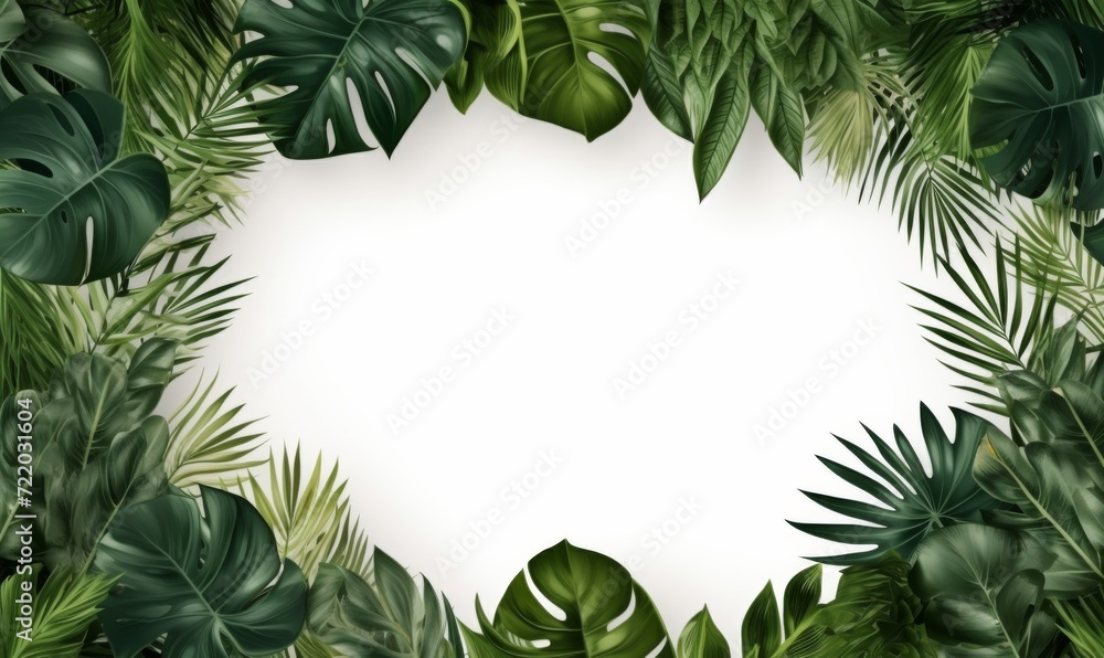 Fototapeta premium leaves frame