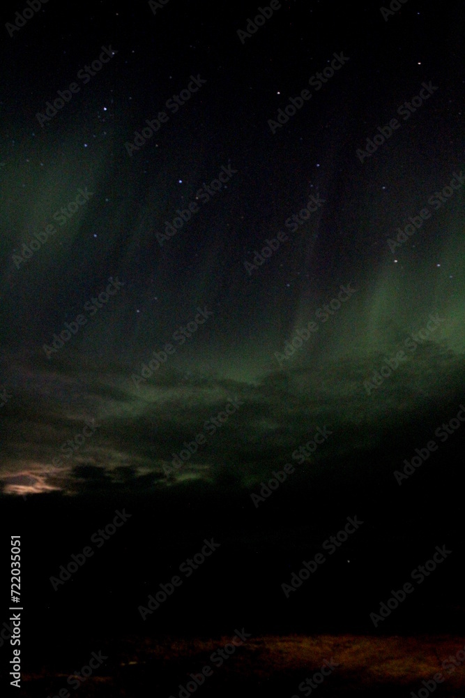 Iceland northern lights green 